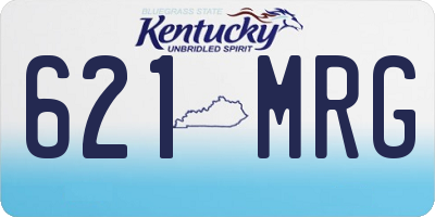 KY license plate 621MRG