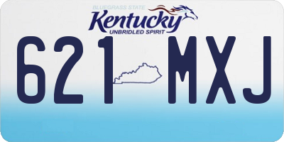 KY license plate 621MXJ