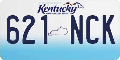 KY license plate 621NCK