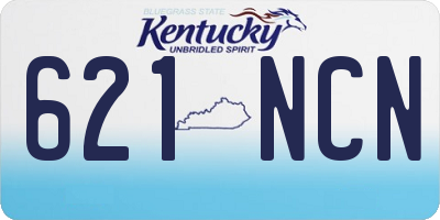 KY license plate 621NCN