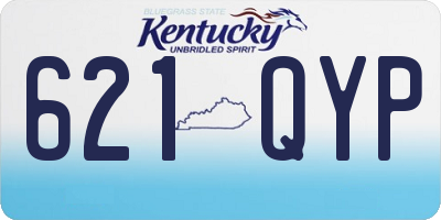KY license plate 621QYP