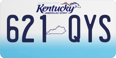 KY license plate 621QYS