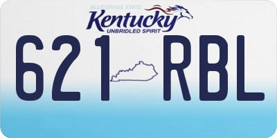 KY license plate 621RBL