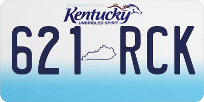 KY license plate 621RCK