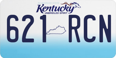 KY license plate 621RCN