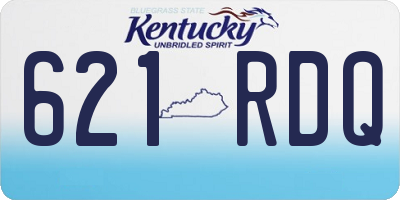 KY license plate 621RDQ