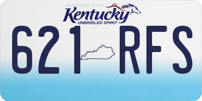 KY license plate 621RFS