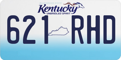 KY license plate 621RHD