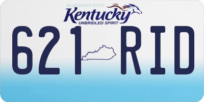 KY license plate 621RID