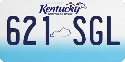 KY license plate 621SGL