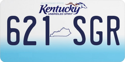 KY license plate 621SGR