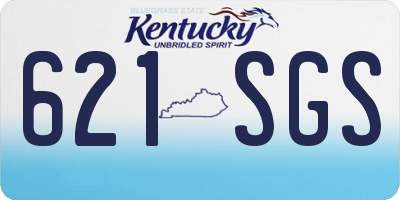 KY license plate 621SGS