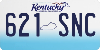KY license plate 621SNC