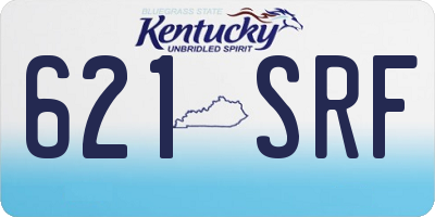 KY license plate 621SRF