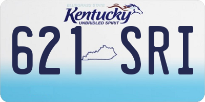 KY license plate 621SRI