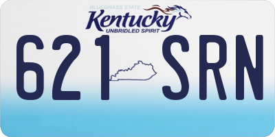 KY license plate 621SRN