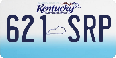 KY license plate 621SRP