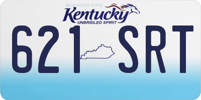 KY license plate 621SRT