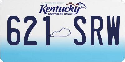 KY license plate 621SRW