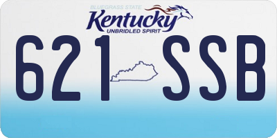 KY license plate 621SSB
