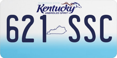 KY license plate 621SSC