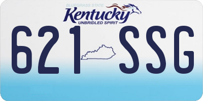KY license plate 621SSG