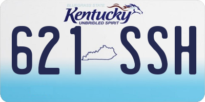 KY license plate 621SSH
