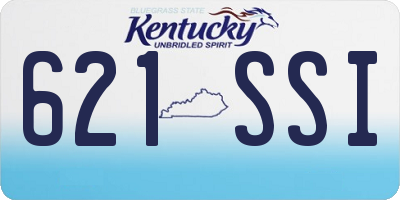 KY license plate 621SSI