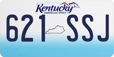 KY license plate 621SSJ