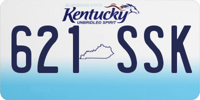 KY license plate 621SSK