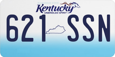 KY license plate 621SSN