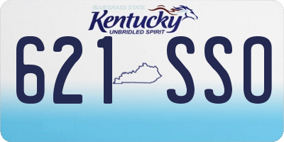 KY license plate 621SSO