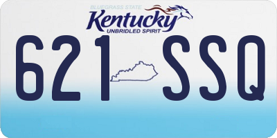KY license plate 621SSQ