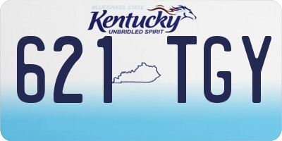 KY license plate 621TGY