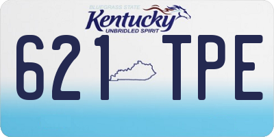 KY license plate 621TPE