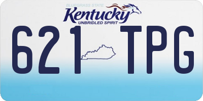 KY license plate 621TPG