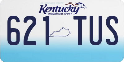 KY license plate 621TUS