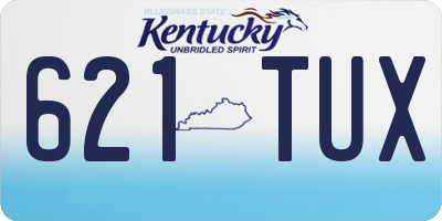 KY license plate 621TUX
