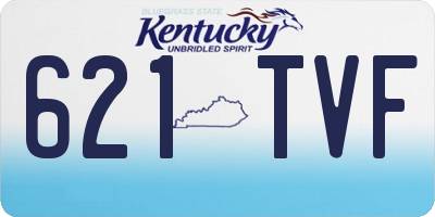 KY license plate 621TVF