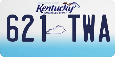 KY license plate 621TWA