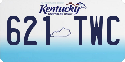 KY license plate 621TWC