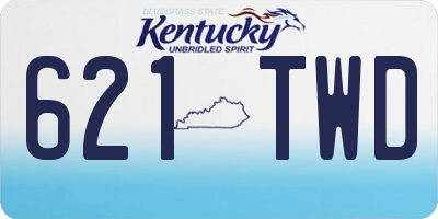 KY license plate 621TWD