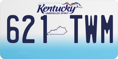 KY license plate 621TWM