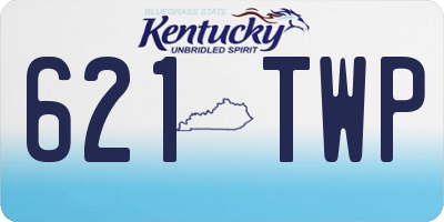 KY license plate 621TWP