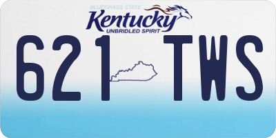 KY license plate 621TWS