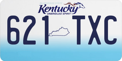KY license plate 621TXC