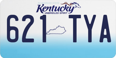 KY license plate 621TYA