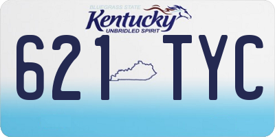 KY license plate 621TYC