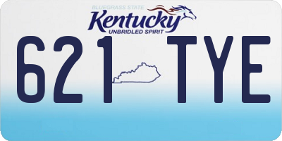 KY license plate 621TYE