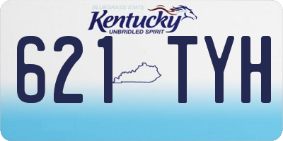 KY license plate 621TYH